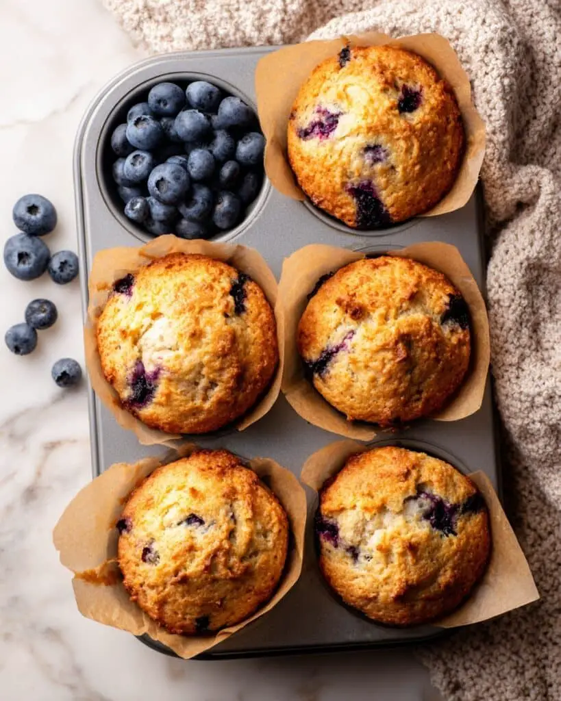 Cottage Cheese Blueberry Muffins Recipe