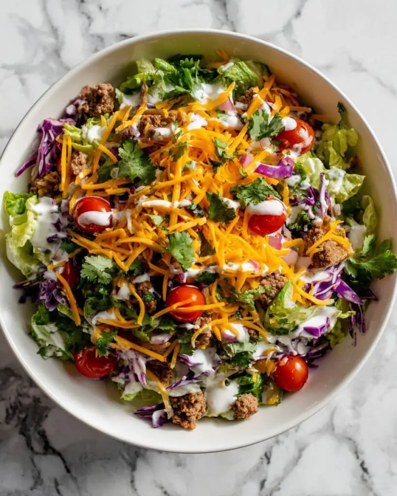 BBQ Ranch Taco Salad Recipe