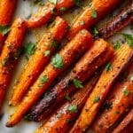 Garlic Parmesan Roasted Carrots with Panko Breadcrumbs Recipe