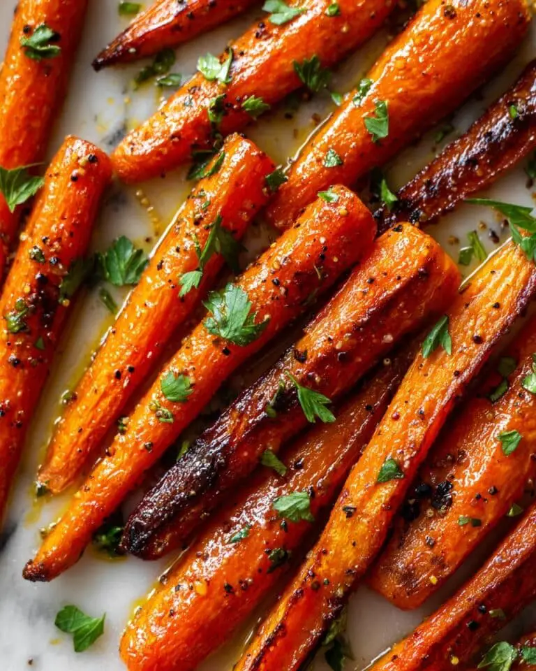 Garlic Parmesan Roasted Carrots with Panko Breadcrumbs Recipe
