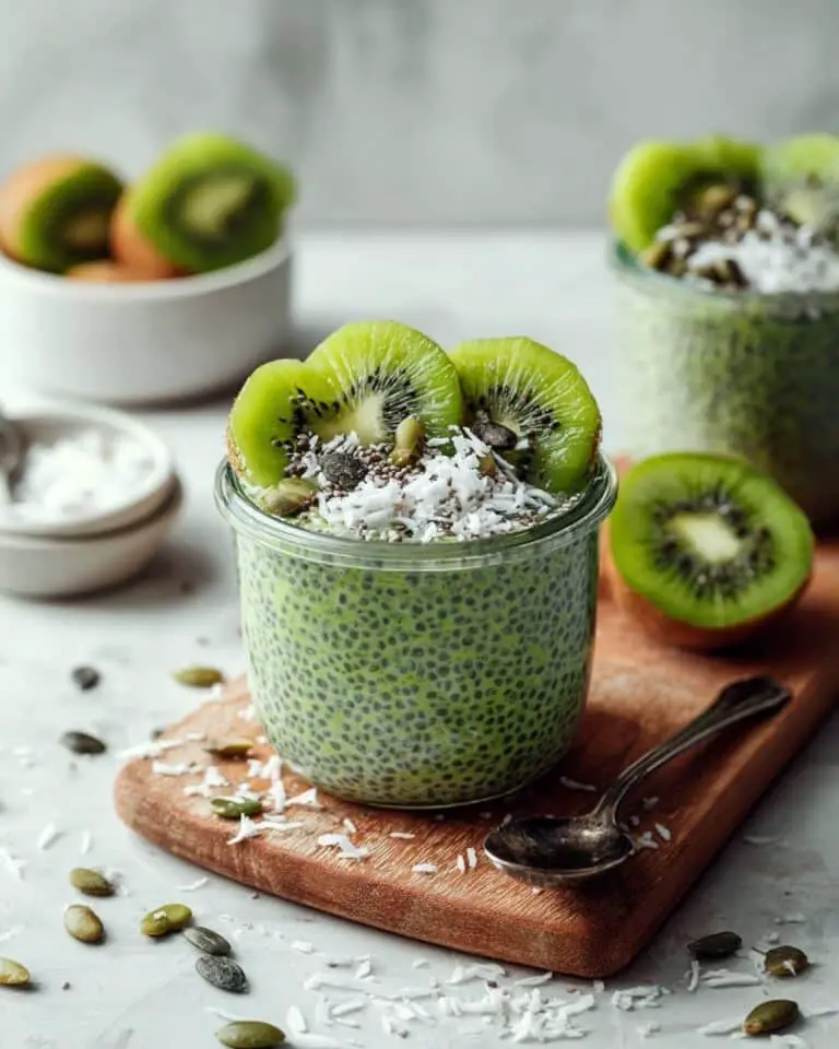 Pistachio Matcha Chia Pudding Recipe