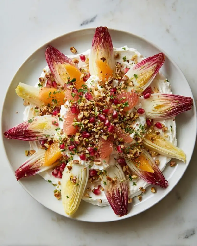 Grilled Feta and Citrus Endive Salad Bites Recipe