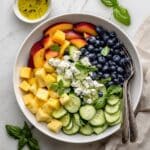 Blueberry Peach Feta Salad Recipe