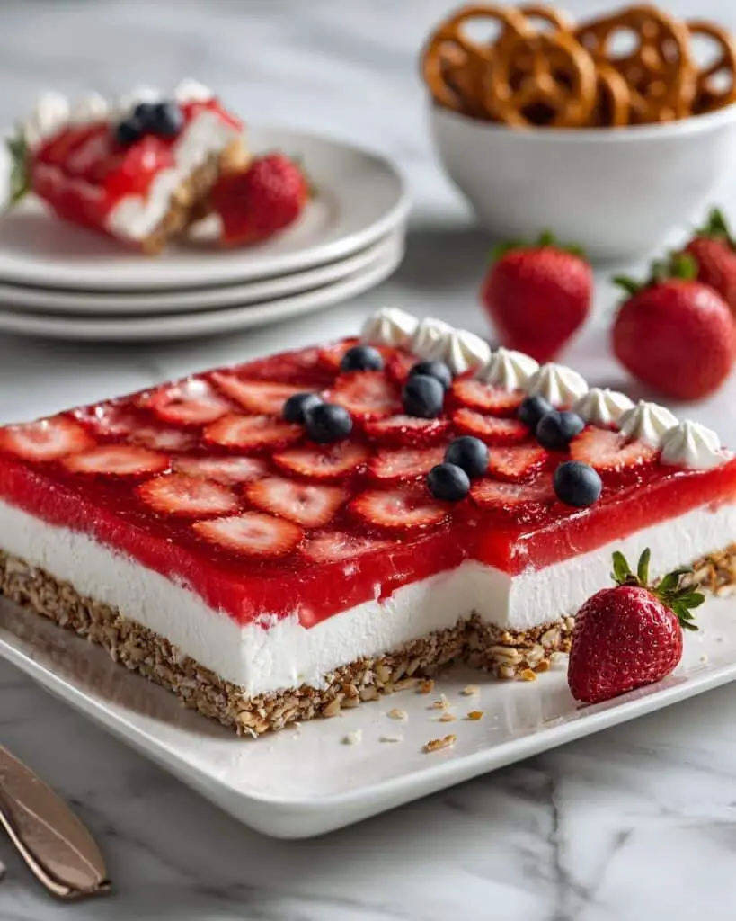Best Strawberry Pretzel Jello Salad Recipe
