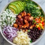 Healthy Burrito Bowl with Black Beans, Corn, and Fresh Vegetables Recipe