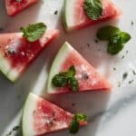 Frozen Watermelon Treats with Lime and Chocolate Drizzle Recipe