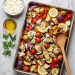 Greek Sheet Pan Chicken with Potatoes and Vegetables Recipe