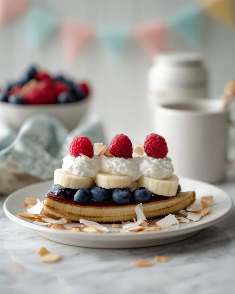 Caramelized Banana Split with Yogurt Recipe
