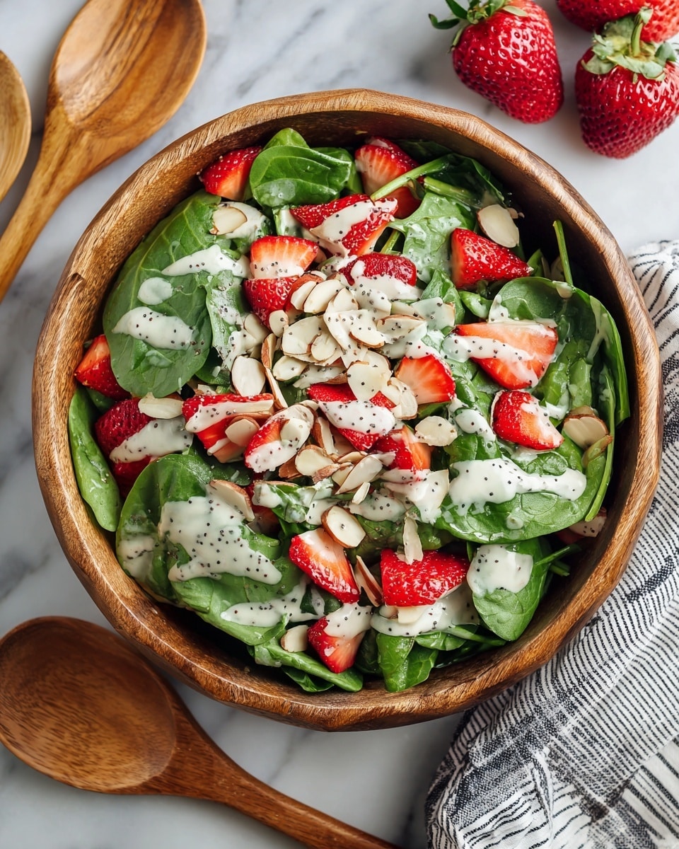 Easy Strawberry Spinach Salad Recipe