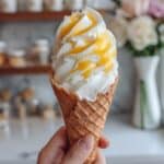 Salted Butter Custard Ice Cream with Homemade Waffle Cones Recipe