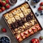 Sheet Pan Pancakes with Fresh Fruit and Chocolate Chips Recipe
