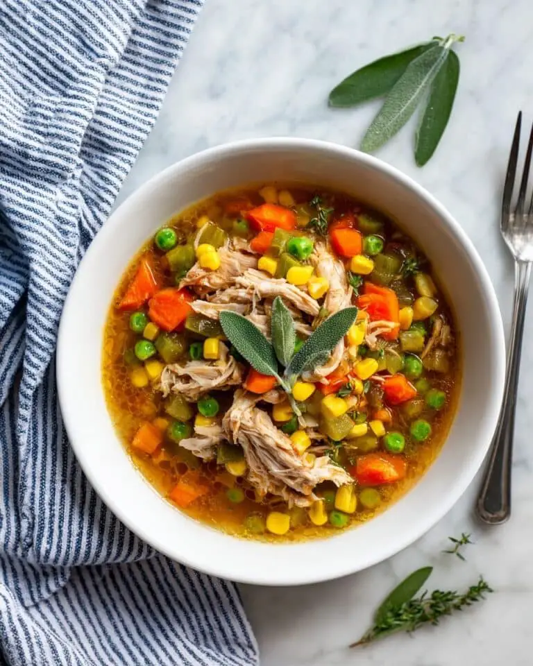 Crustless Chicken Pot Pie (1-Pan + No Dairy!) Recipe