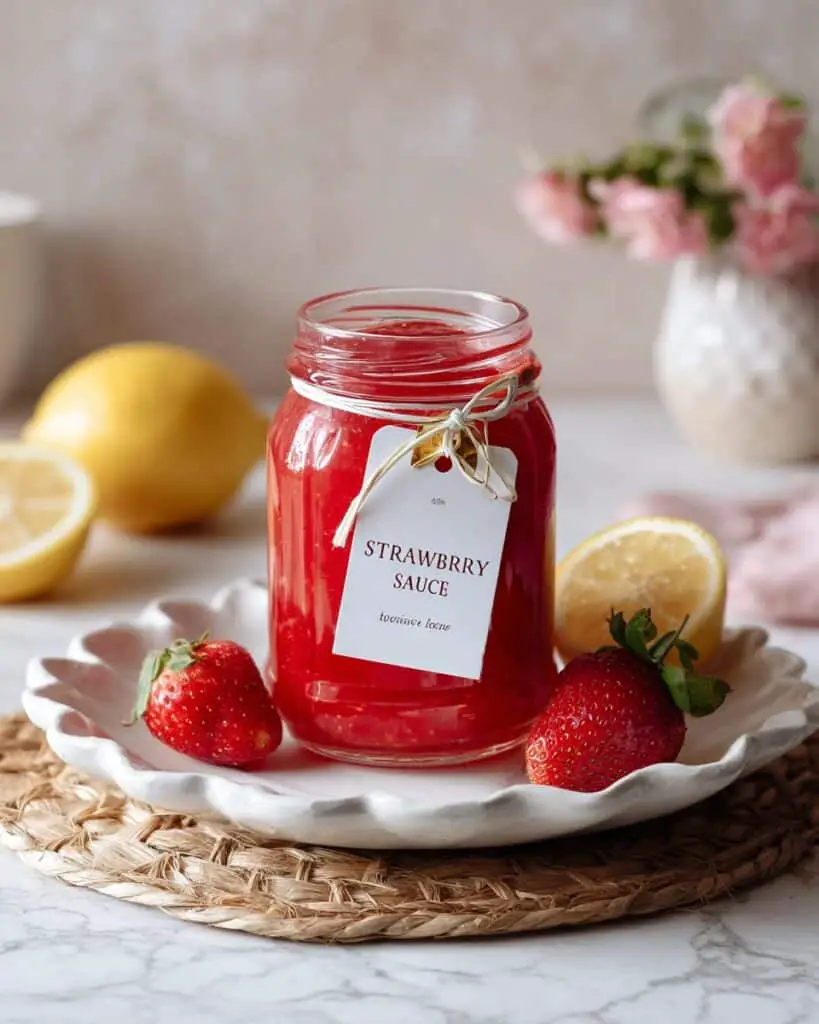 Fresh Strawberry Sauce (3 Ingredients) Recipe
