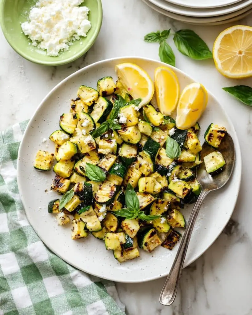 Easy Oven Roasted Zucchini with Garlic and Herbs Recipe