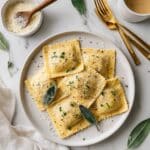 Butternut Squash Ravioli with Sage and Parmesan Recipe