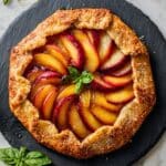 Rustic Peach Galette (Free Form Peach Pie) Recipe