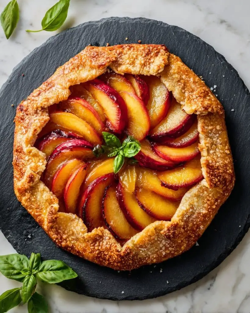 Rustic Peach Galette (Free Form Peach Pie) Recipe