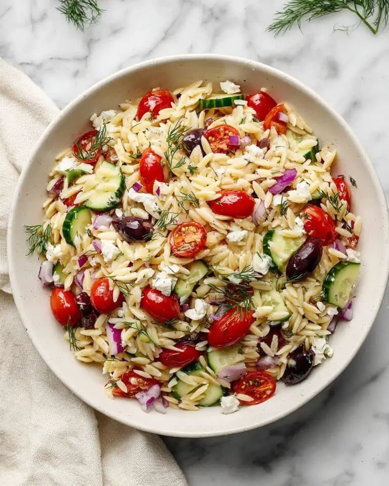 Mediterranean Orzo Pasta Salad Recipe