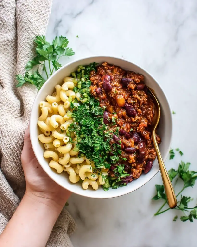 One Pot Chili Mac and Cheese Recipe
