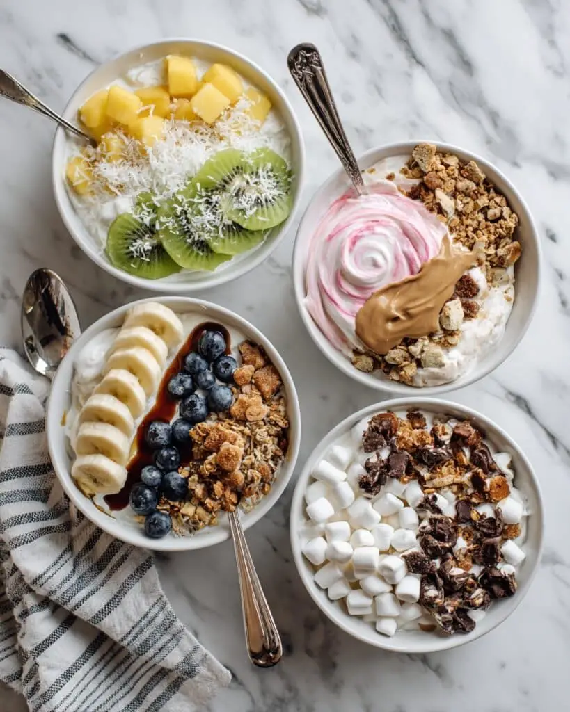 Greek Yogurt Bowls – 4 Delicious Ways Recipe