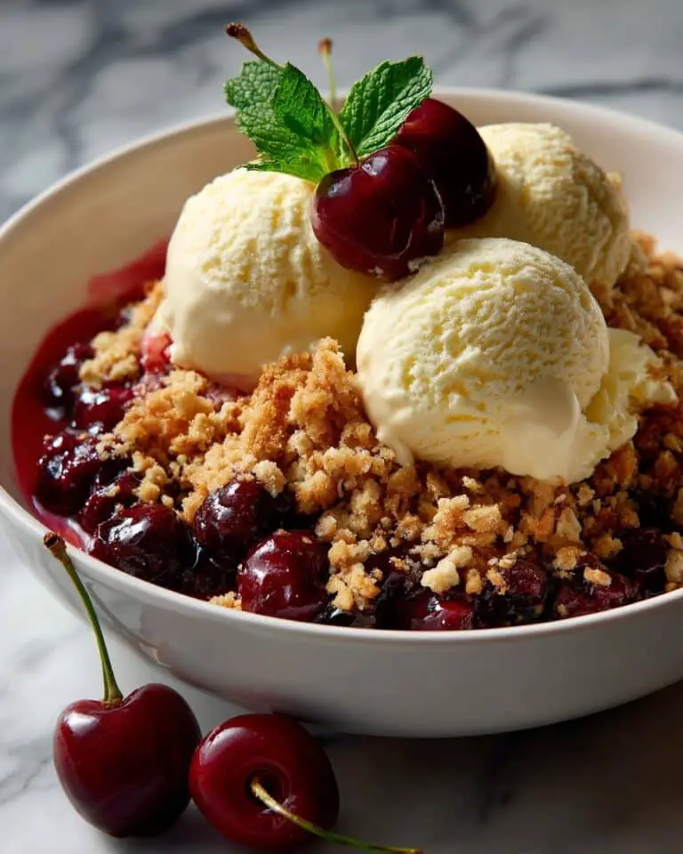 Homemade Cherry Crisp Recipe