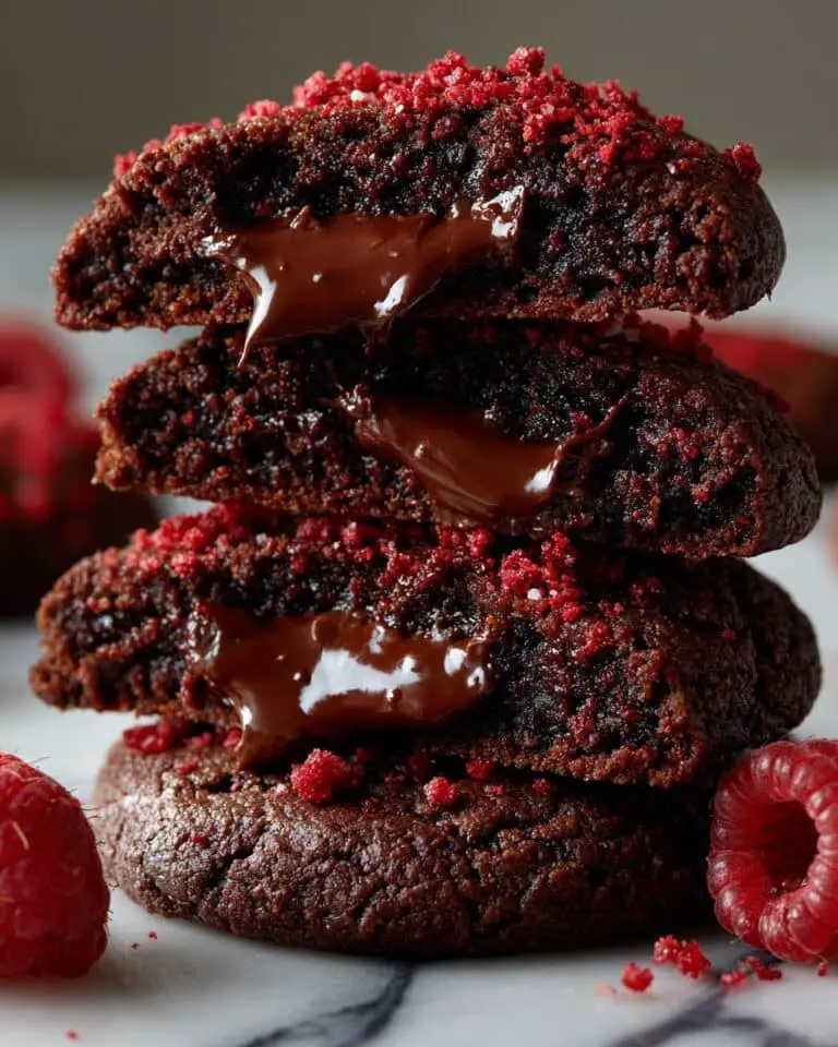 Chocolate Raspberry Truffle Cookies Recipe