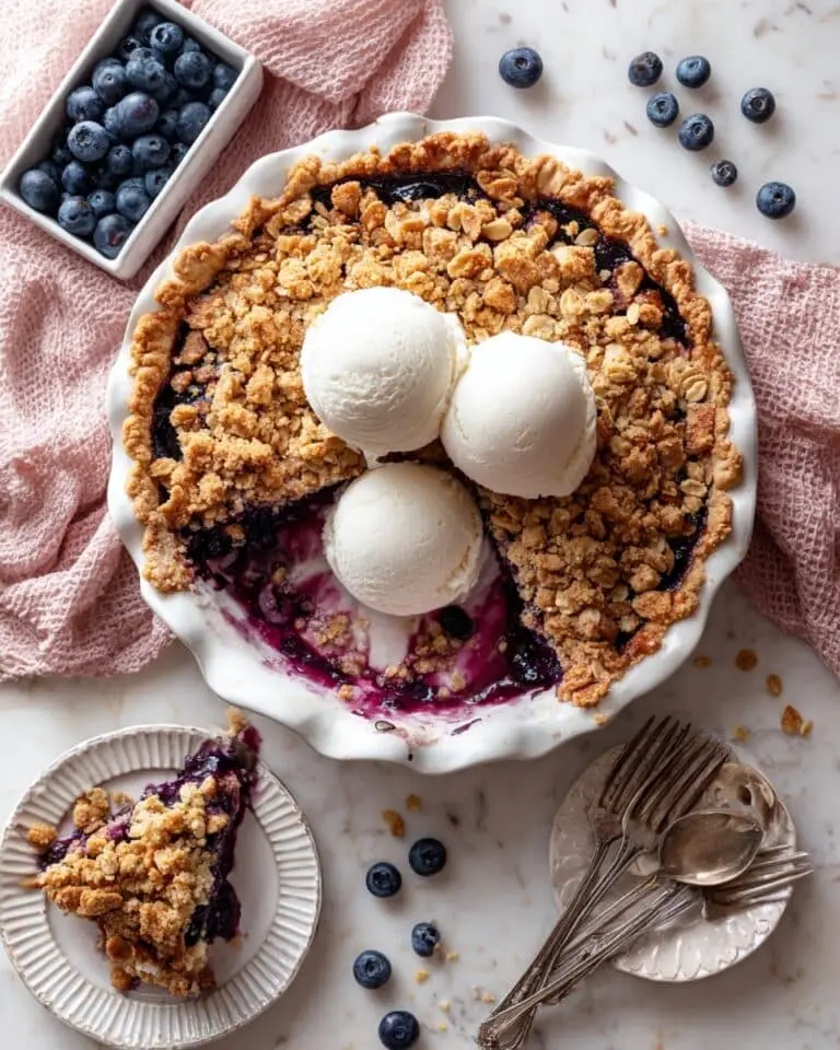 Blueberry Crumble Pie Recipe
