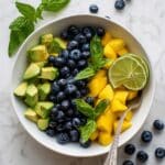 Mango Avocado Salad with Blueberries and Fresh Herbs Recipe