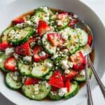 Strawberry Cucumber Salad with Feta, Mint, and Basil Recipe