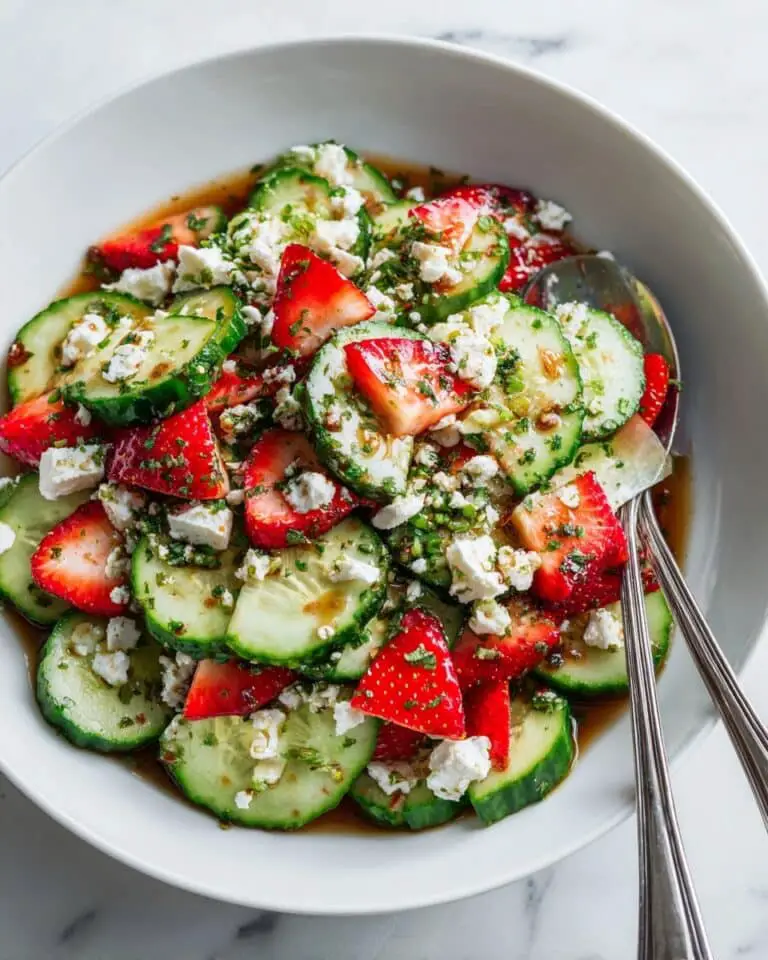 Strawberry Cucumber Salad with Feta, Mint, and Basil Recipe