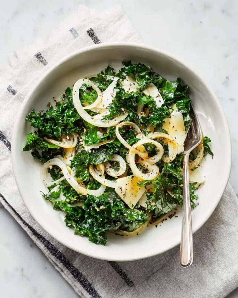 Baby Kale Salad with Shallots and Parmesan Recipe