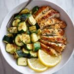 Asado Chicken with Sautéed Lemon Zucchini Recipe