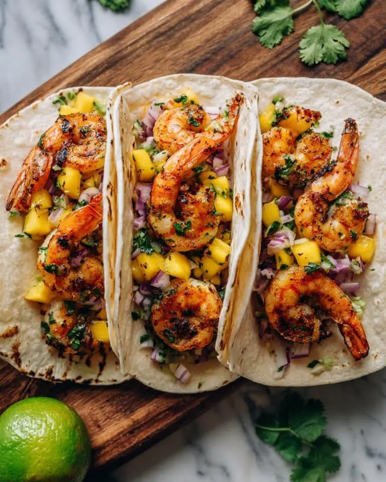 Spicy Shrimp Tacos with Mango Salsa Recipe