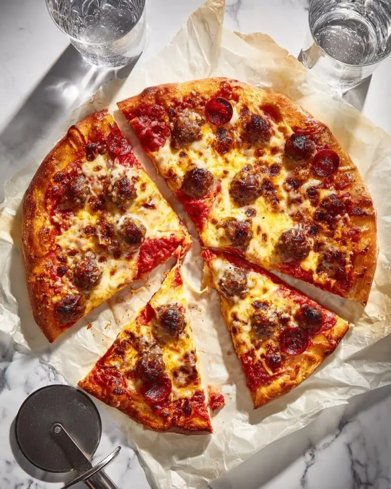 Spicy Sausage and Pepperoni Pizza Recipe