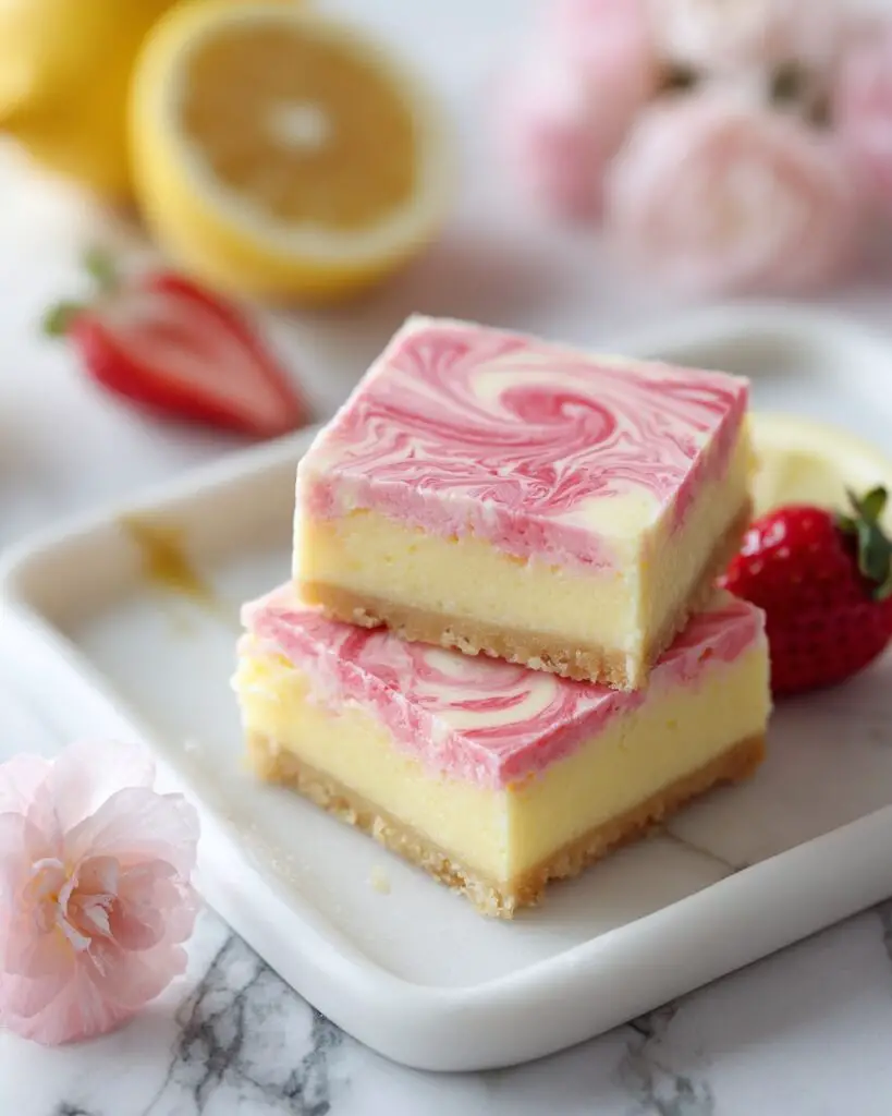 Keto Strawberry Lemon Blondies Recipe