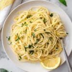 Lemon Pasta with Garlic, Parmesan, and Fresh Herbs Recipe