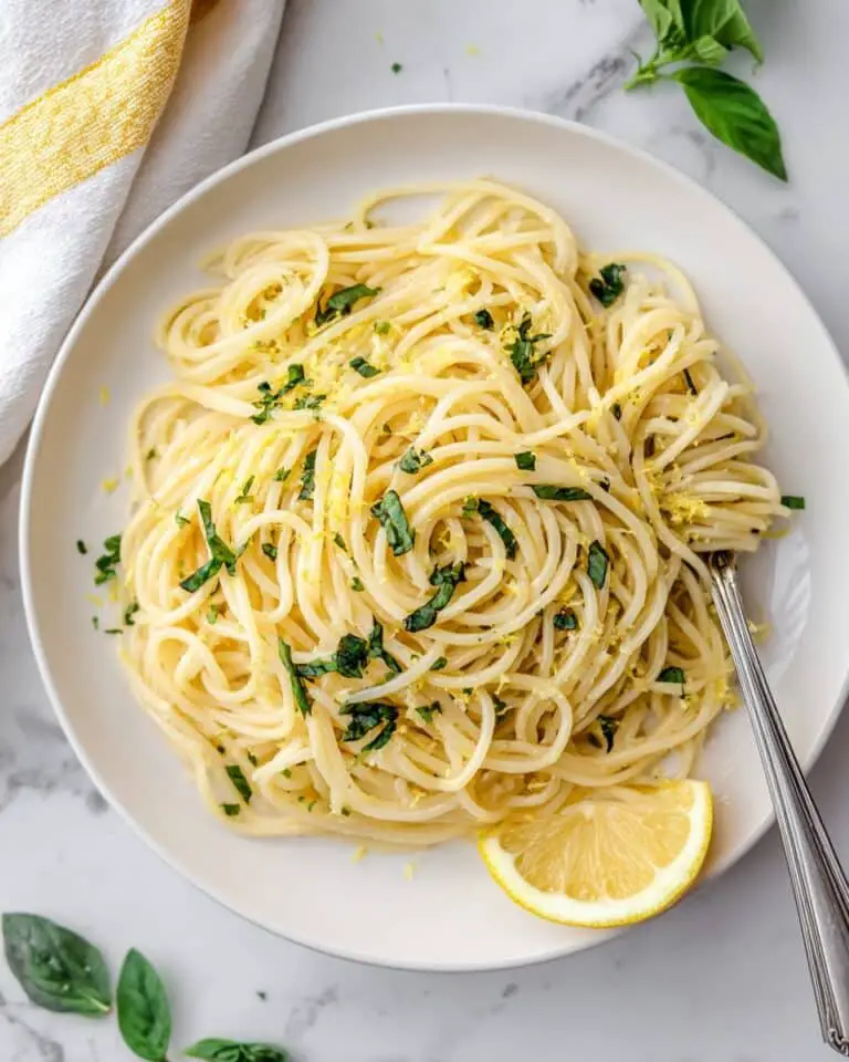 Lemon Pasta with Garlic, Parmesan, and Fresh Herbs Recipe