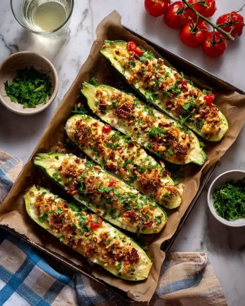 Stuffed Zucchini Boats Recipe