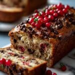 Dark Chocolate Chip Raspberry Banana Bread Recipe
