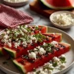 Grilled Watermelon Steaks with Feta Recipe