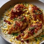 Garlicky Creamed Corn Chicken Recipe