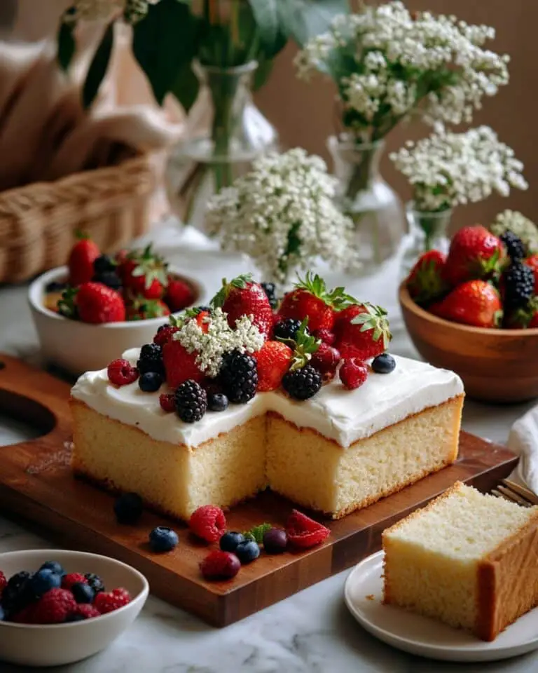 Berries and Cream Cake Recipe