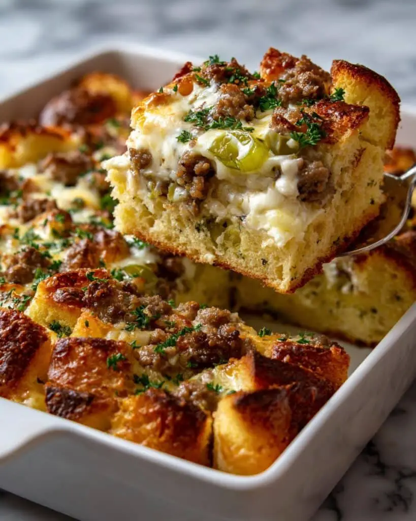 Green Chile Sausage Breakfast Casserole Recipe