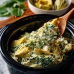 Slow Cooker Spinach Artichoke Dip Recipe