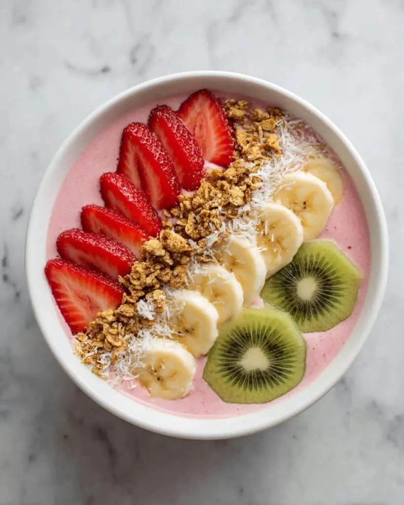 Strawberry Kiwi Smoothie Bowl Recipe
