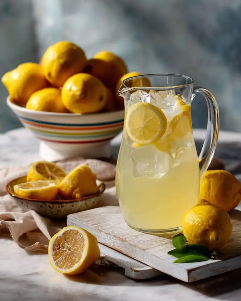 Old Fashioned Homemade Lemonade (The Lemon Peel Trick) Recipe
