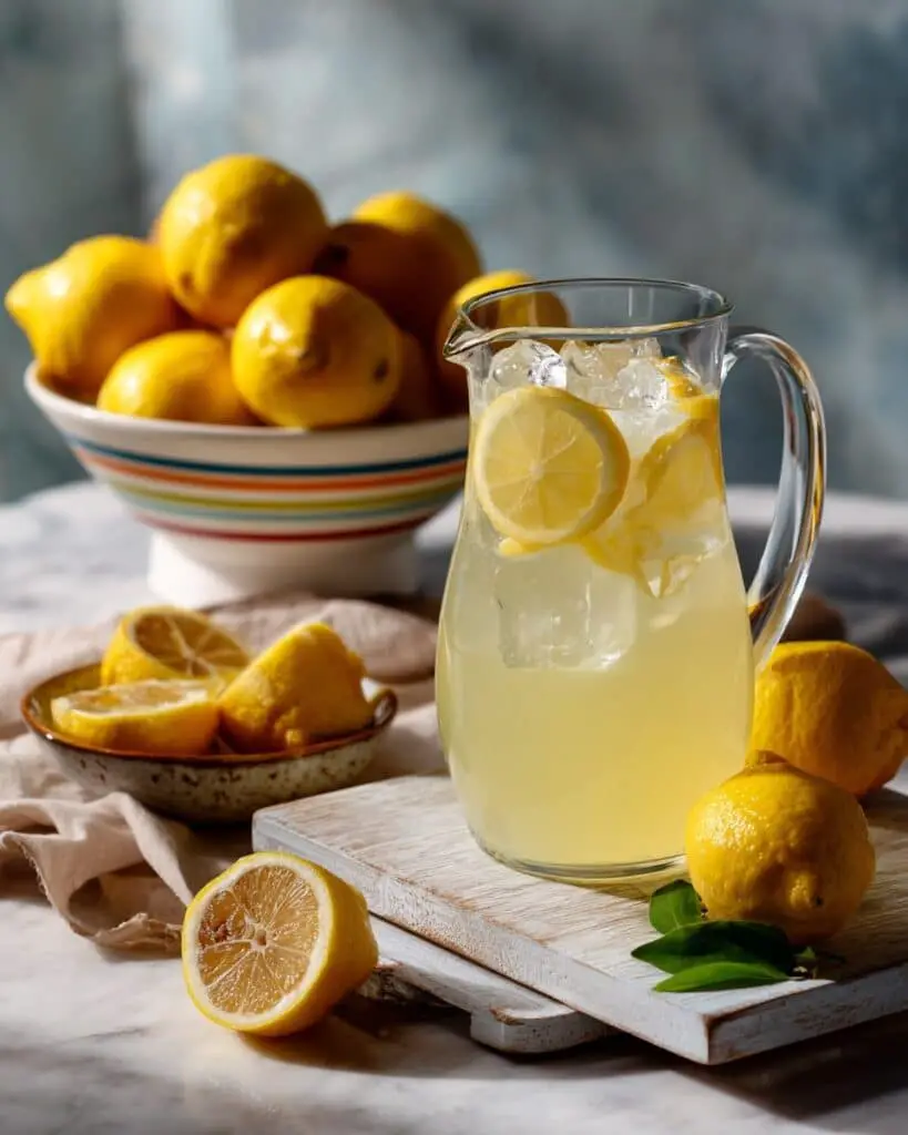 Old Fashioned Homemade Lemonade (The Lemon Peel Trick) Recipe