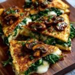 Baked Spinach Mushroom Quesadillas Recipe