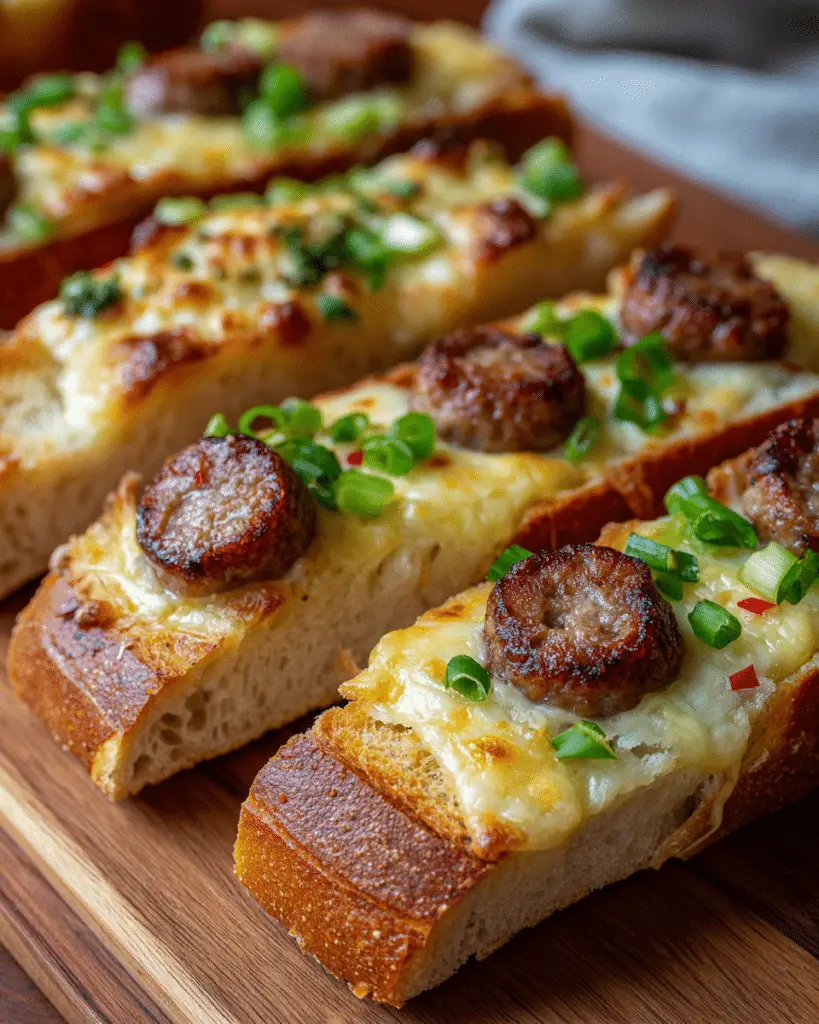 Cheesy Pepper Stuffed Baguette Recipe