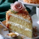 Fluffy & Moist Coconut Cake Recipe